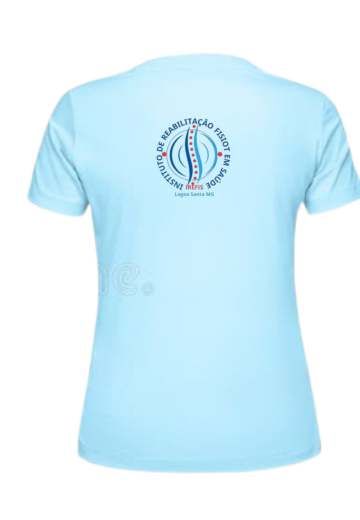 Camiseta oficial com a identidade do IREFIS — vista de costas